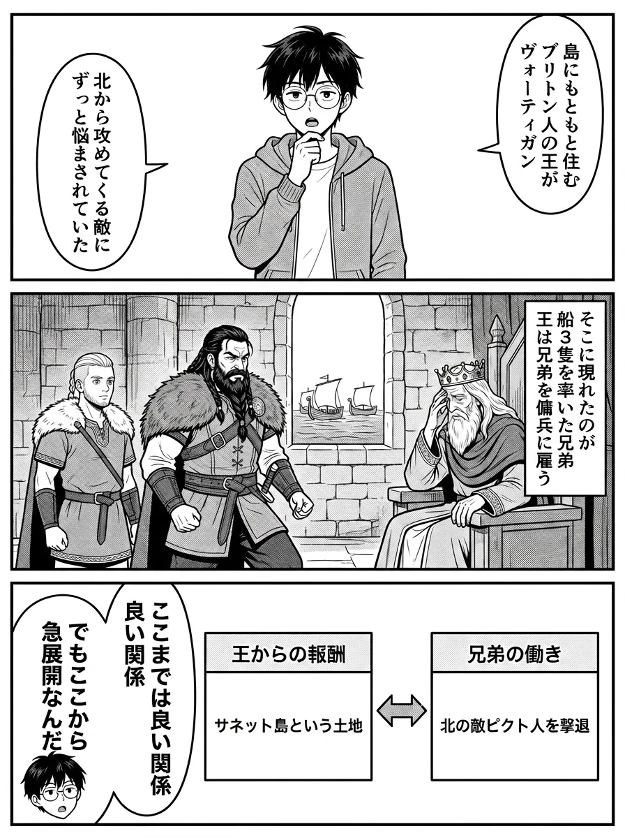 漫画「傭兵兄弟ヘンギストとホルサ」5ページ目