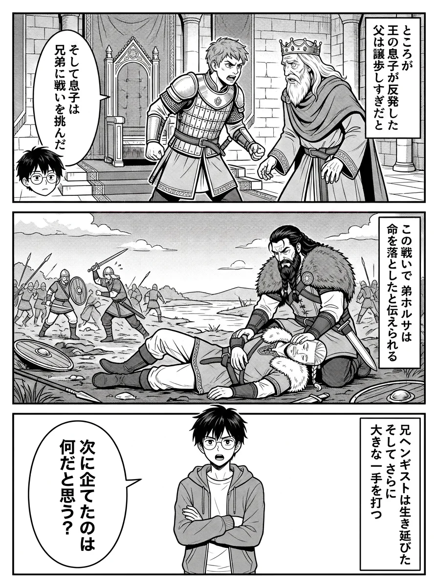 漫画「傭兵兄弟ヘンギストとホルサ」8ページ目