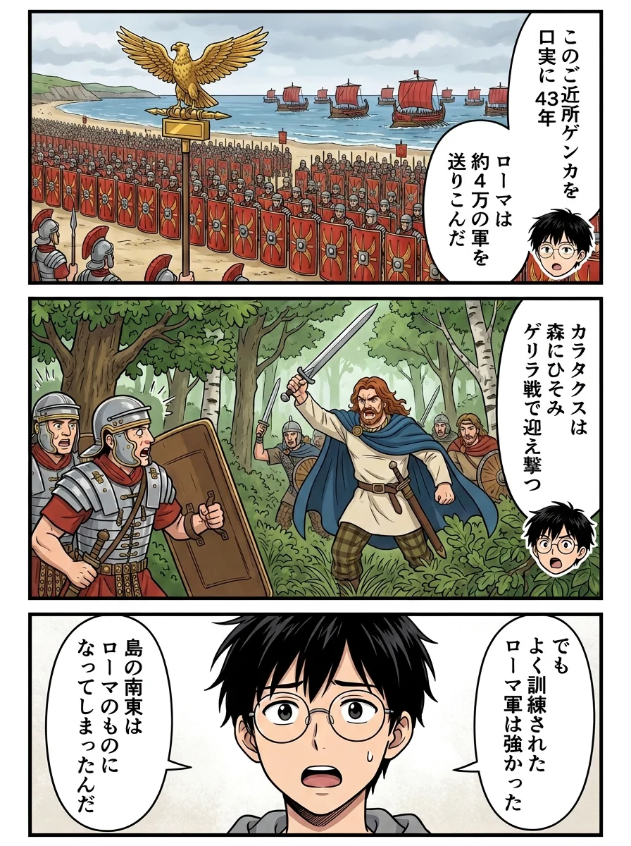 漫画「ローマに負けたブリタニアは、なぜしたたかに生き抜けた?」3ページ目