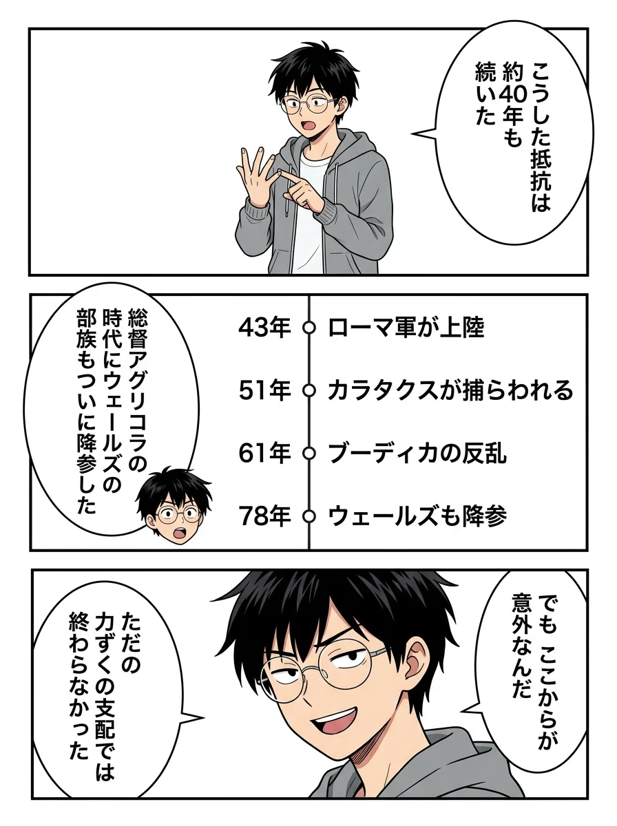 漫画「ローマに負けたブリタニアは、なぜしたたかに生き抜けた?」7ページ目