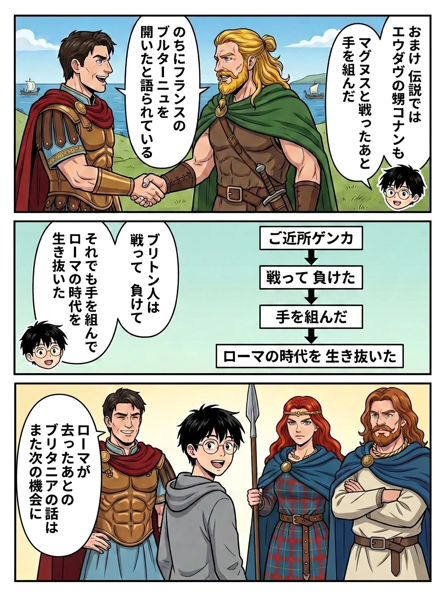 漫画「ローマに負けたブリタニアは、なぜしたたかに生き抜けた?」12ページ目
