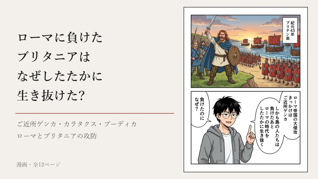 漫画「ローマに負けたブリタニアは、なぜしたたかに生き抜けた?」の表紙